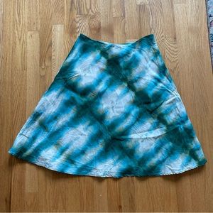 Vintage Jones Wear blue patterned midi skirt